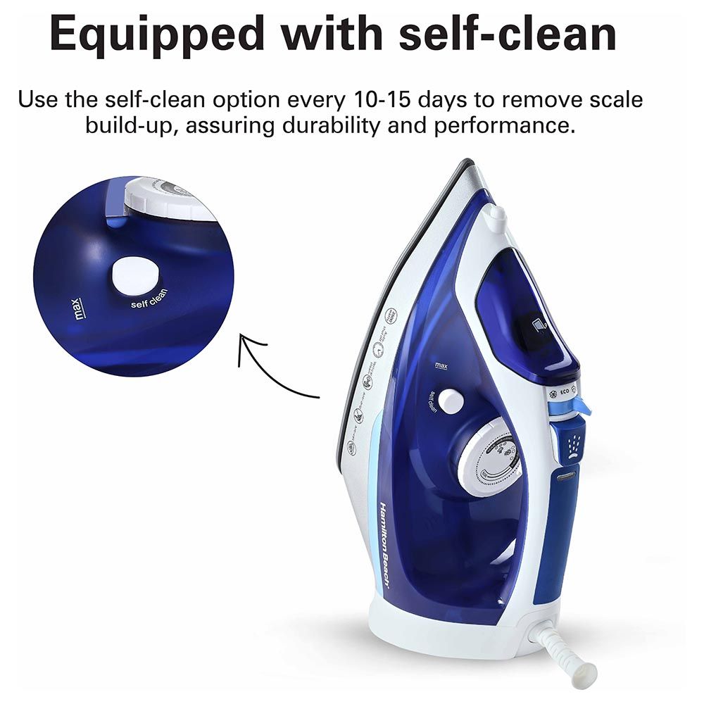 Hamilton Beach - Steam Iron - Blue - 2500 W