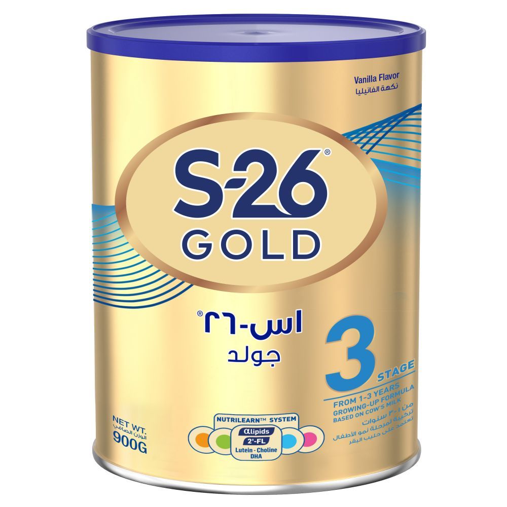 S26 - GOLD Stage 3, 1-3Y Milk Powder for Toddlers - 900g