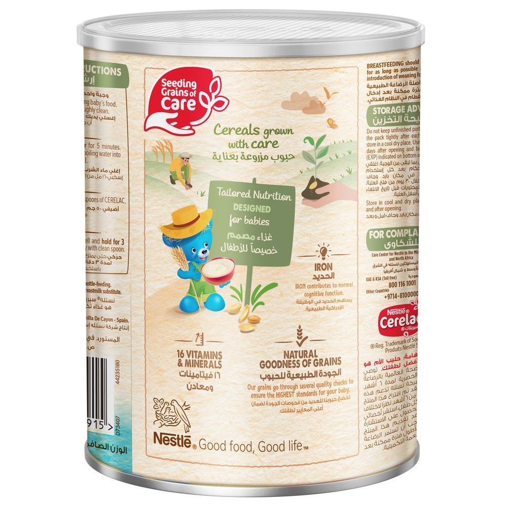 Nestle - Cerelac Infant Cereals With Iron+ Rice 400g Tin