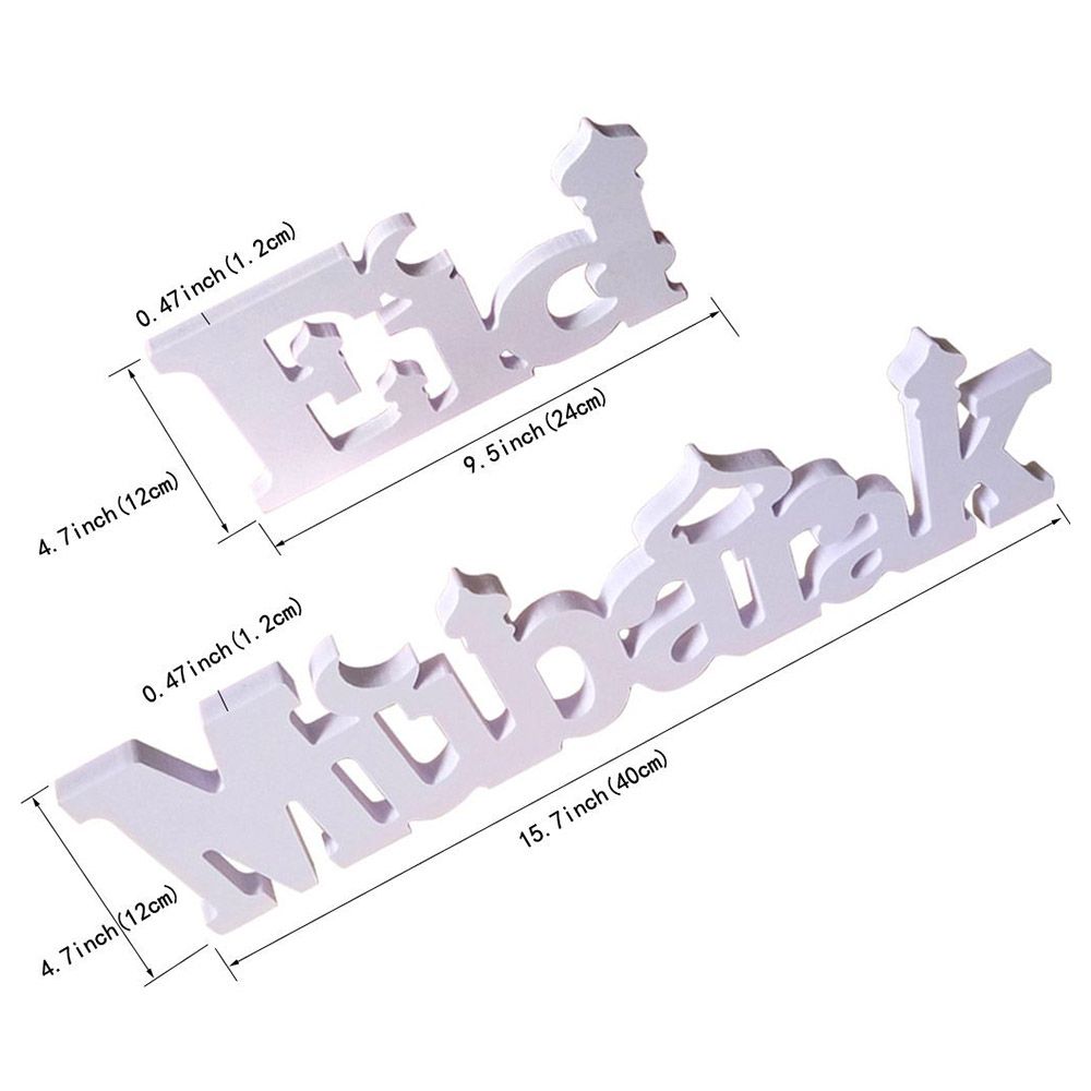 HilalFul - Eid Mubarak Wooden Decoration