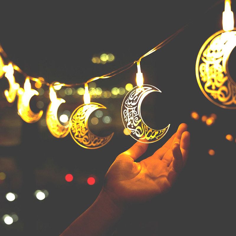 HilalFul - Premium Acrylic Ramadan Light String - Crescent Design