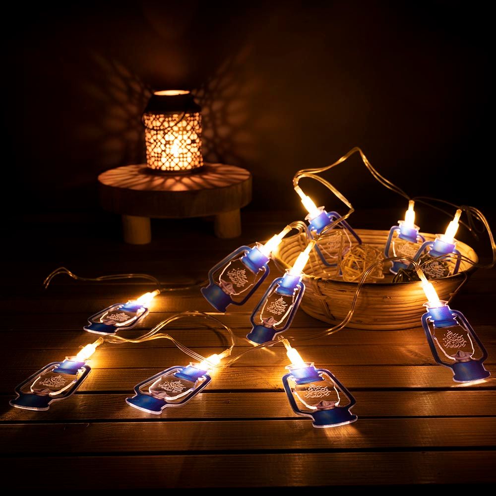 HilalFul - Premium Acrylic Ramadan Light String - Lantern Design