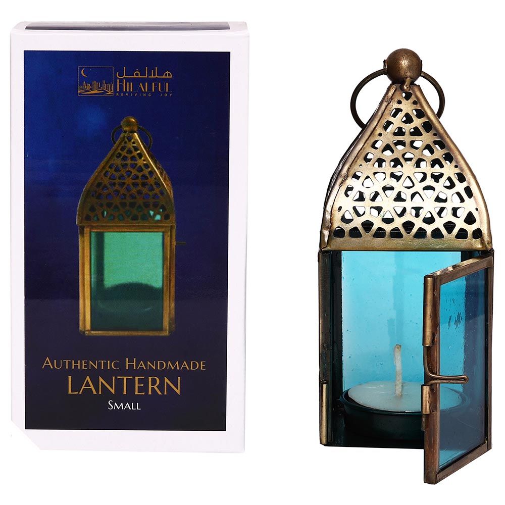 HilalFul - Authentic Handmade Lantern - S - Turquoise