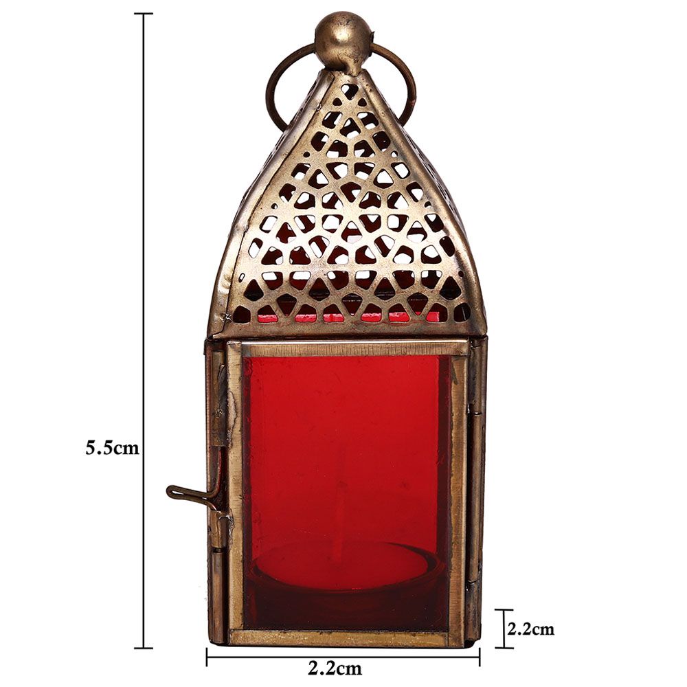 HilalFul - Authentic Handmade Lantern - S - Red