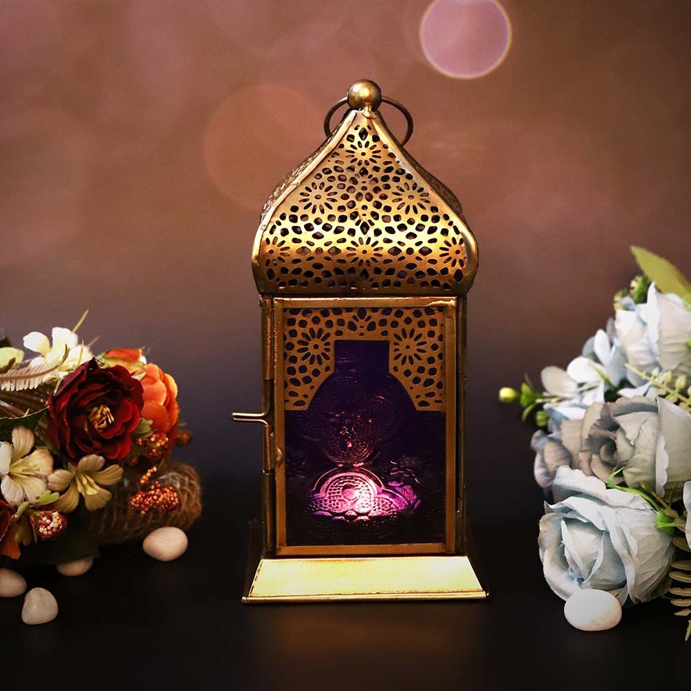 HilalFul - Authentic Handmade Lantern - M - Purple