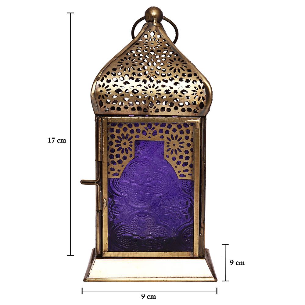 HilalFul - Authentic Handmade Lantern - M - Purple