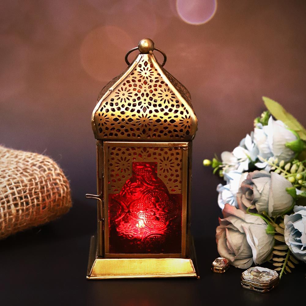 HilalFul - Authentic Handmade Lantern - M - Red