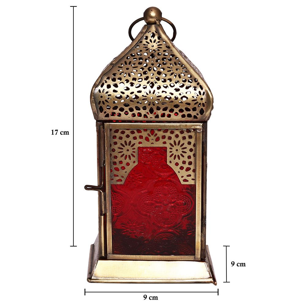 HilalFul - Authentic Handmade Lantern - M - Red