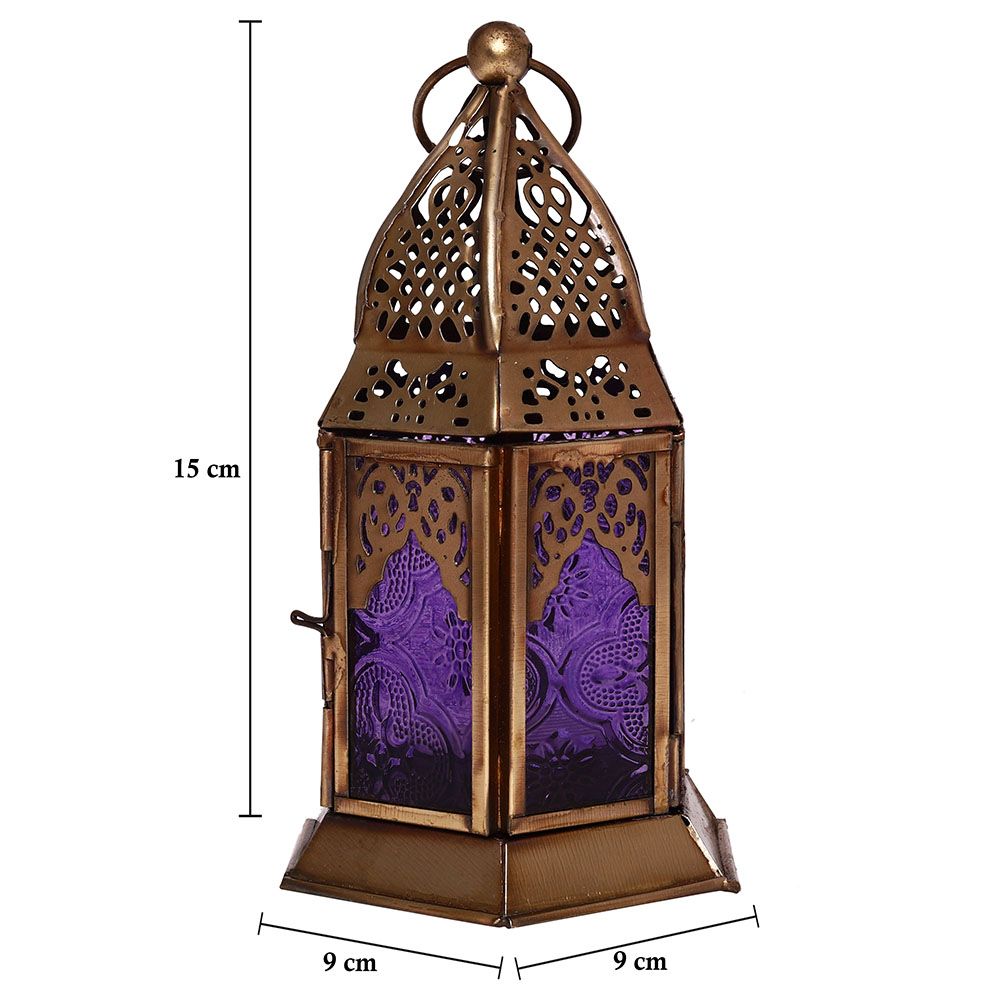هلالفُل - فانوس أصلي مصنوع يدويًا - بنفسجي