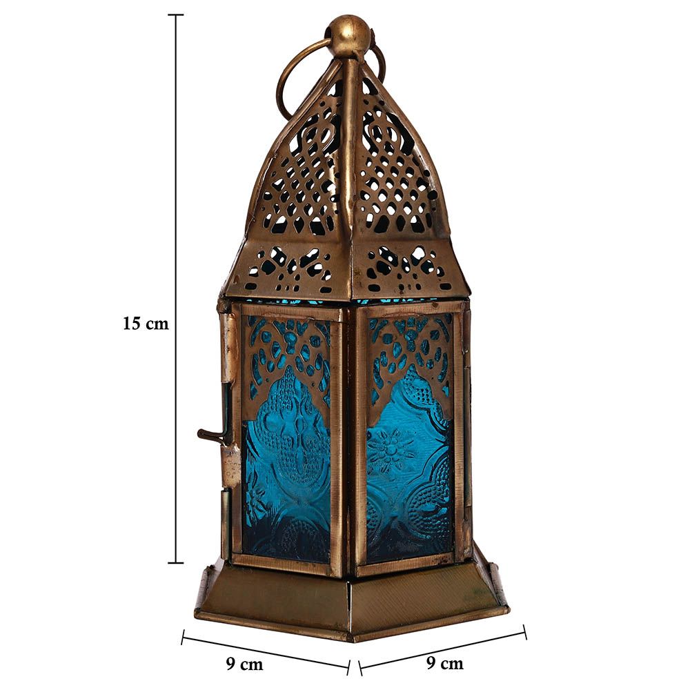 HilalFul - Authentic Handmade Lantern - Turquoise