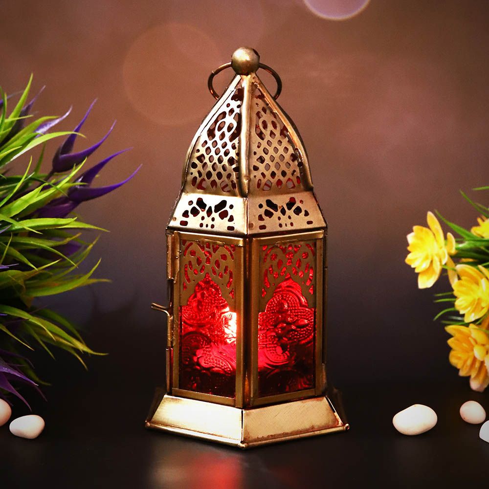 HilalFul - Authentic Handmade Lantern - Red