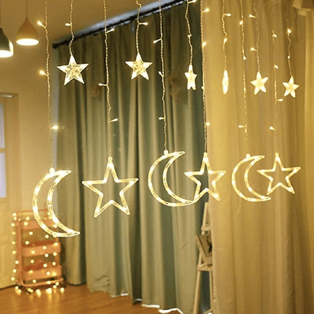 HilalFul - Hanging Moon & Star String - 3.5M