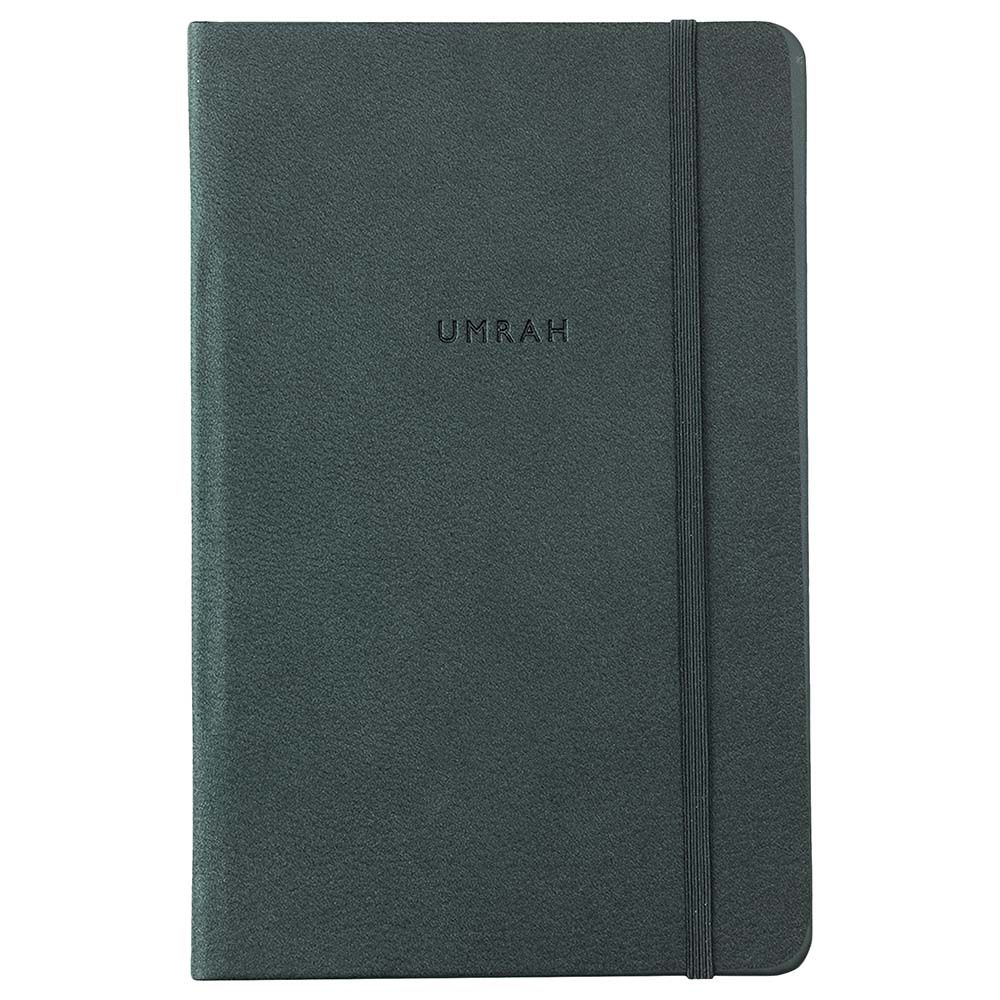 HilalFul - Recycled Leather Umrah Planner & Journal - Dark Forest Green