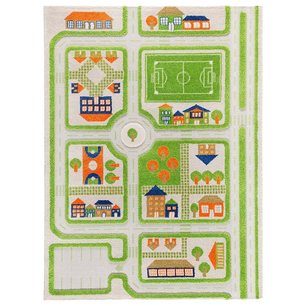 IVI - Traffic Green Design Educational 3D Carpet Playmat - Large