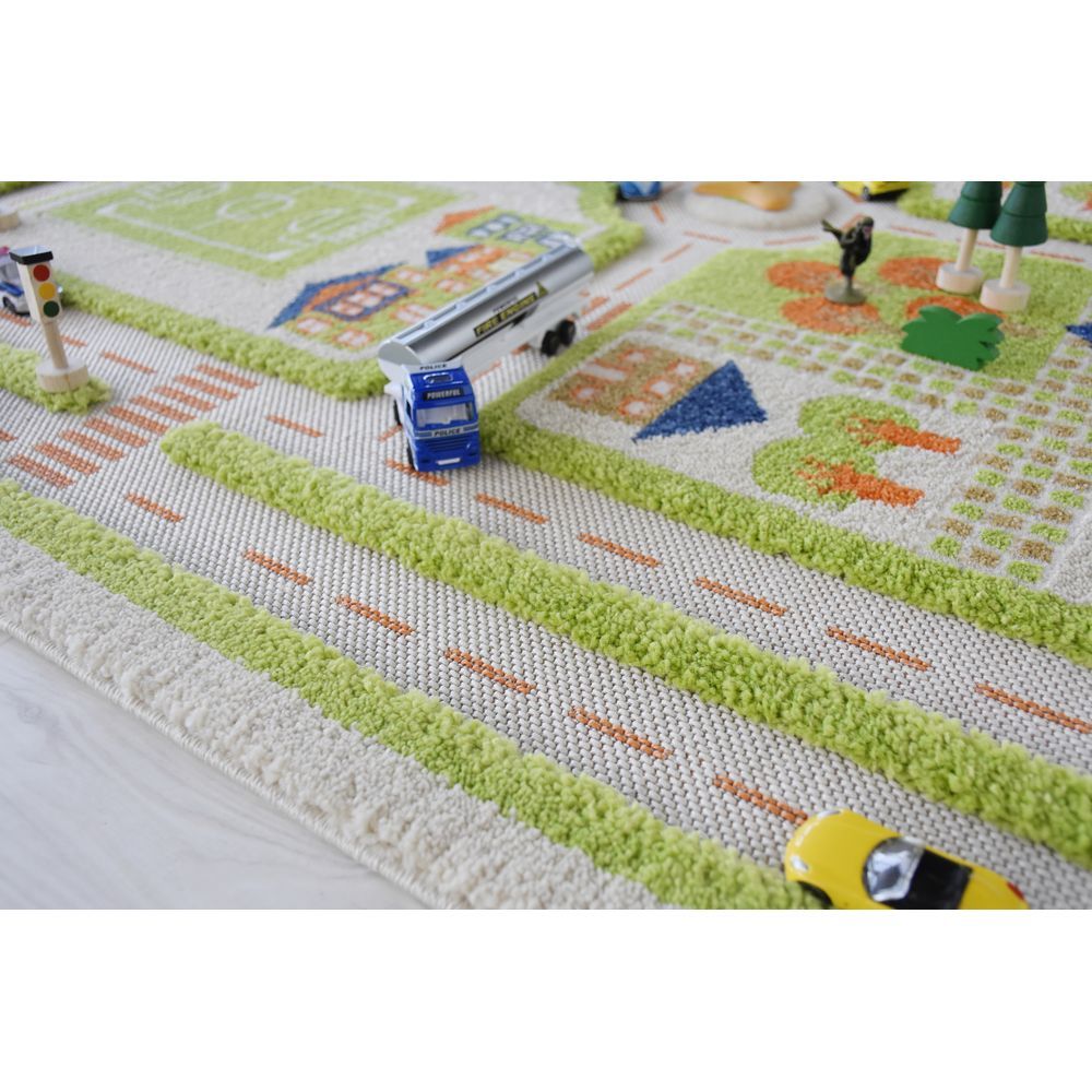 IVI - Traffic Design Educational 3D Carpet Playmat - XL - Green