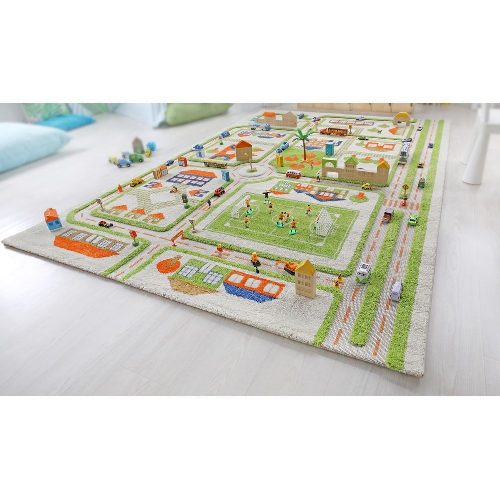 IVI - Traffic Design Educational 3D Carpet Playmat - XL - Green