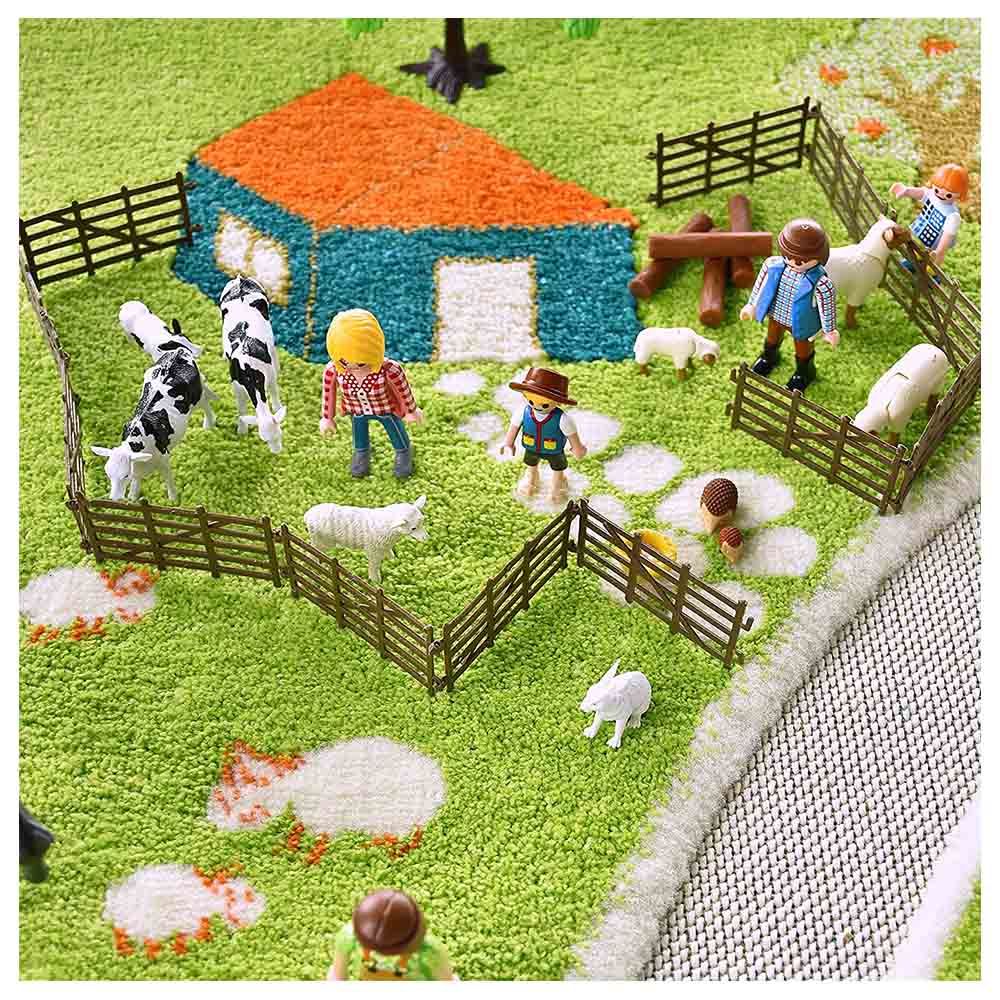 IVI - Farm Design Educational 3D Carpet Playmat - Medium