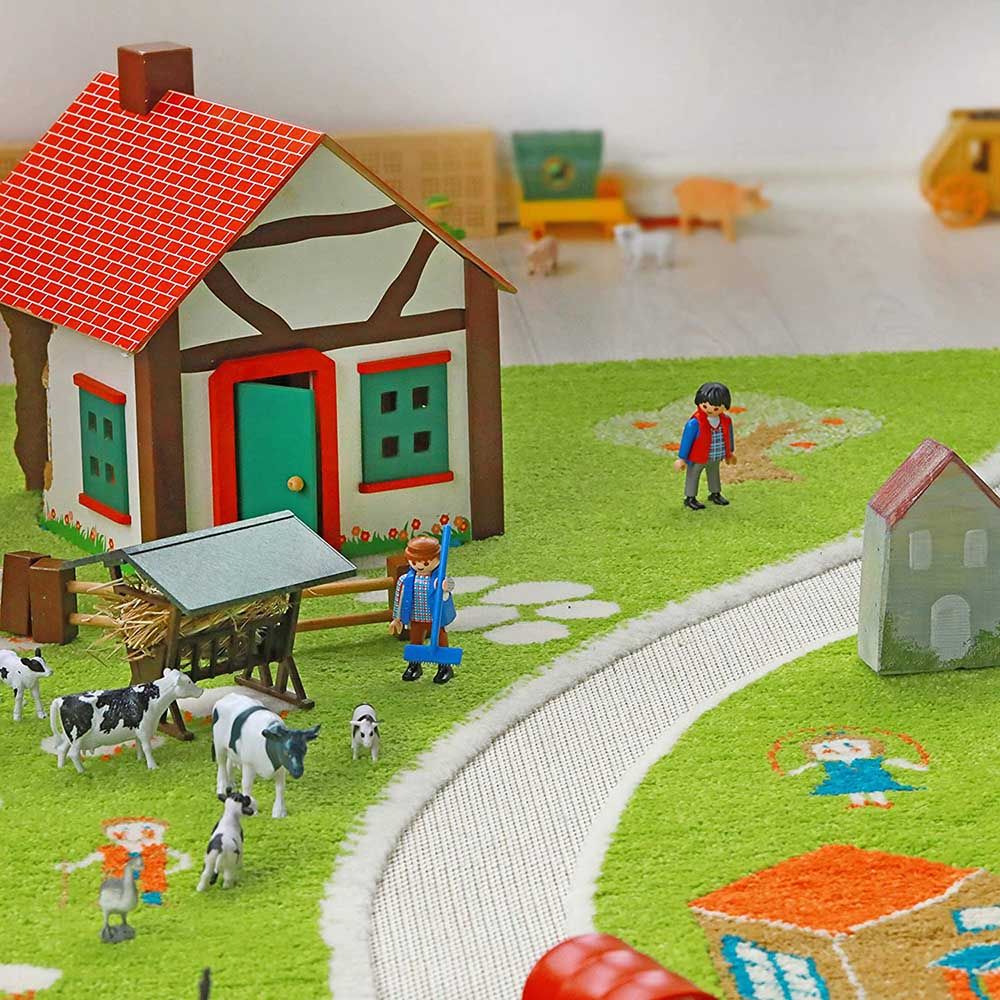 IVI - Farm Design Educational 3D Carpet Playmat - Medium