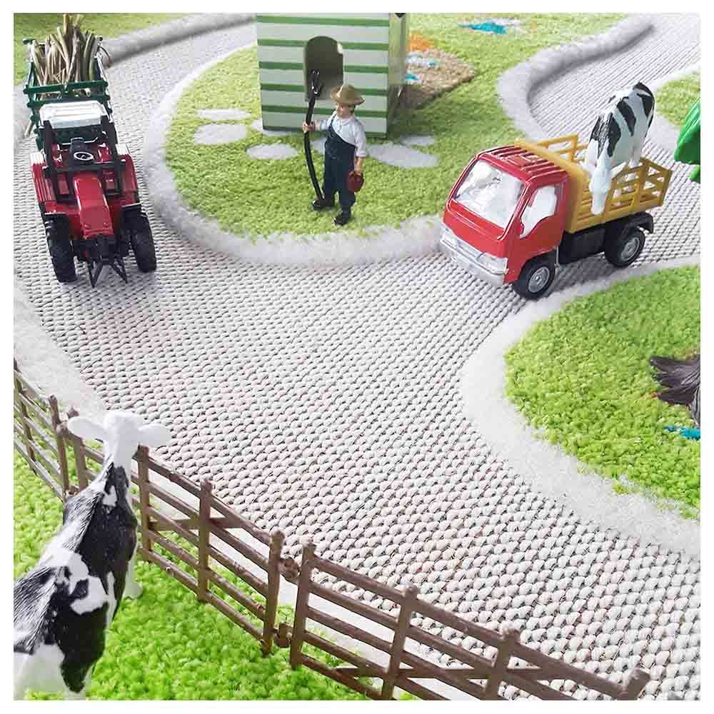 IVI - Farm Design Educational 3D Carpet Playmat - Medium