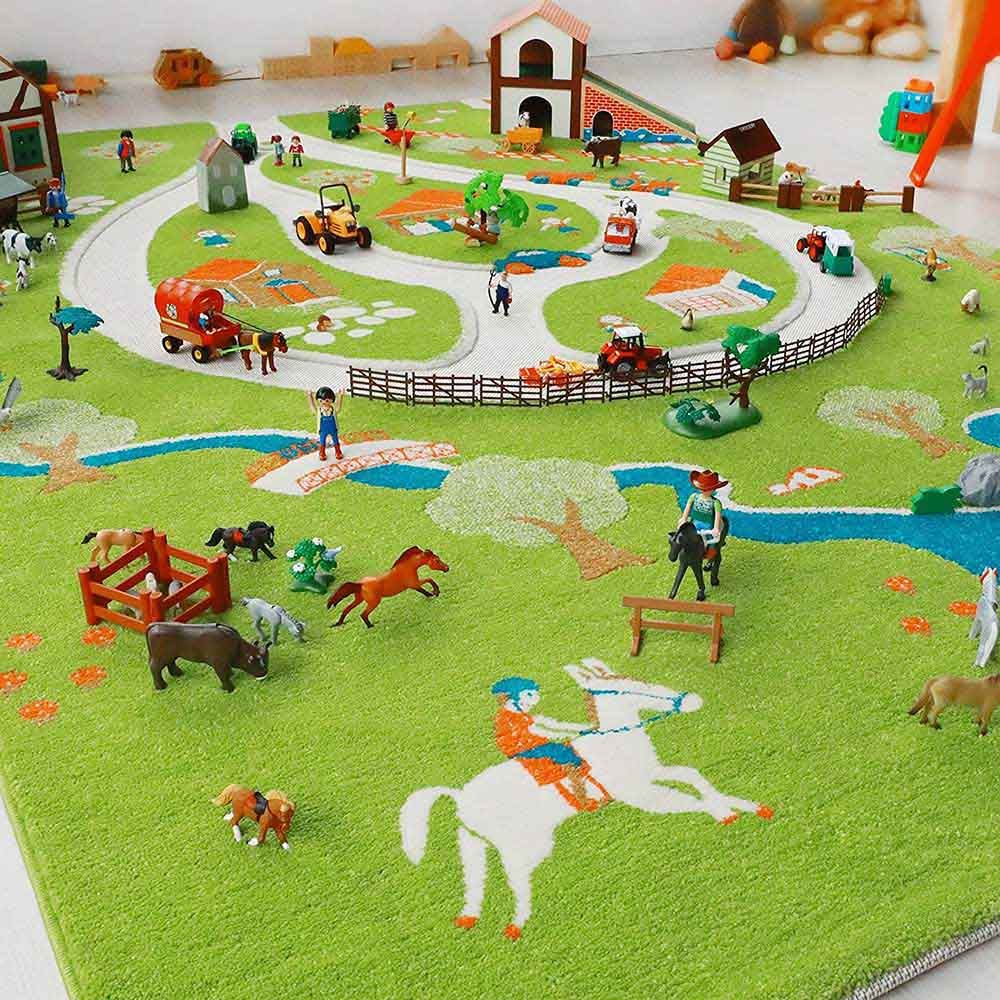 IVI - Farm Design Educational 3D Carpet Playmat - Medium