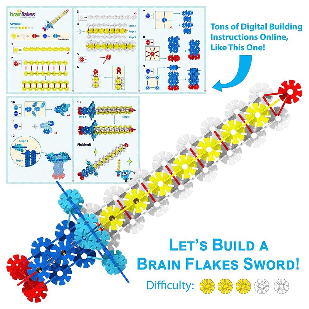 Brain Flakes - Interlocking Plastic Disc Set - 500pcs