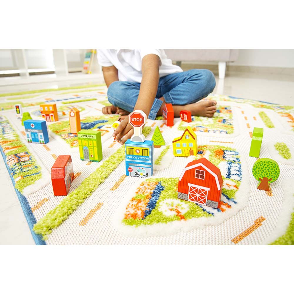 Fun Tribe - Wooden City Play Set