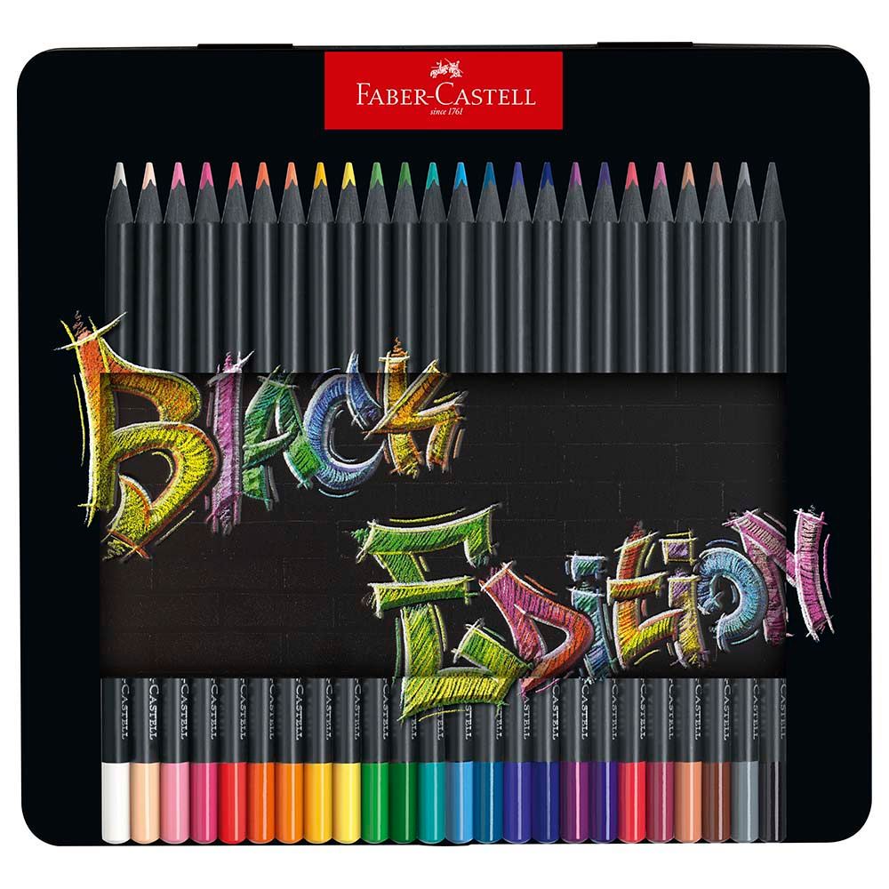 Faber-Castell - Black Edition Col Pencil - 24Pcs