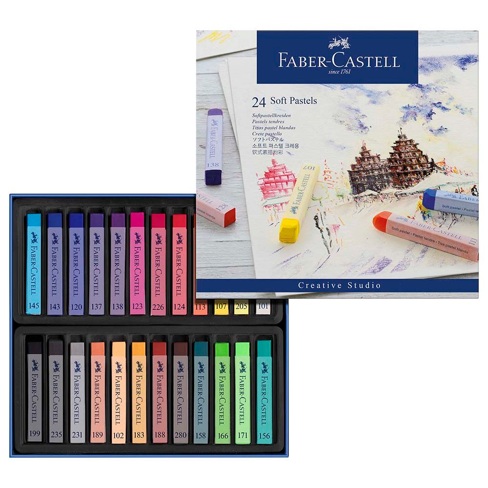 Faber-Castell - Soft Pastels - 24 Color