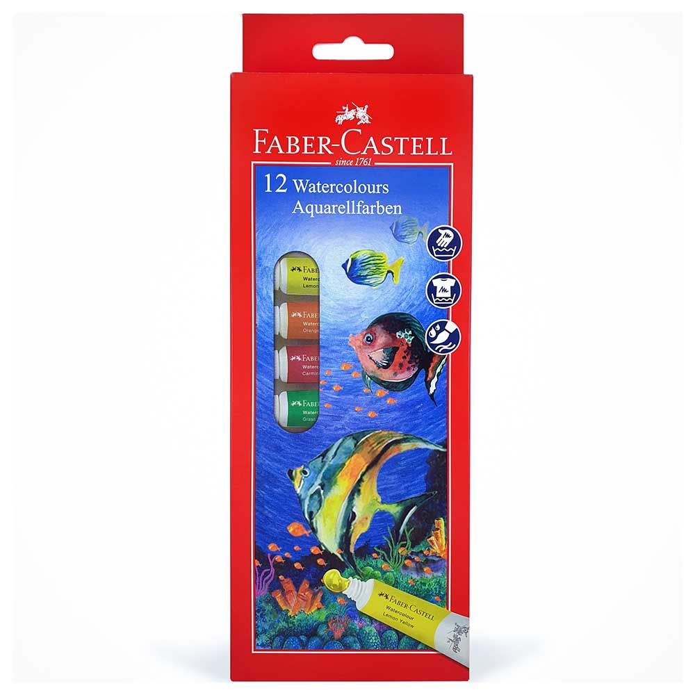 Faber-Castell - Water Colour Tube Set of 12 x 9ml