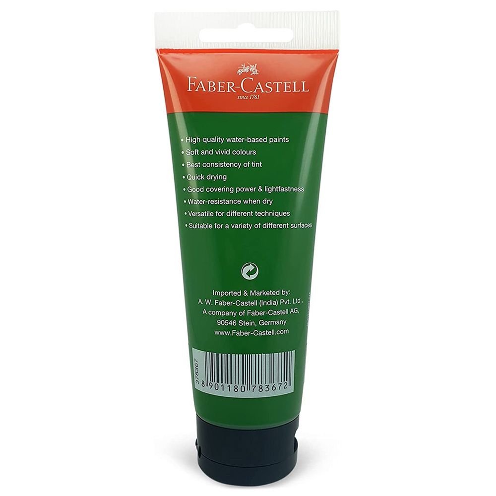 Faber-Castell - Acrylic Permanent Color Tube - 120Ml - Green Olive