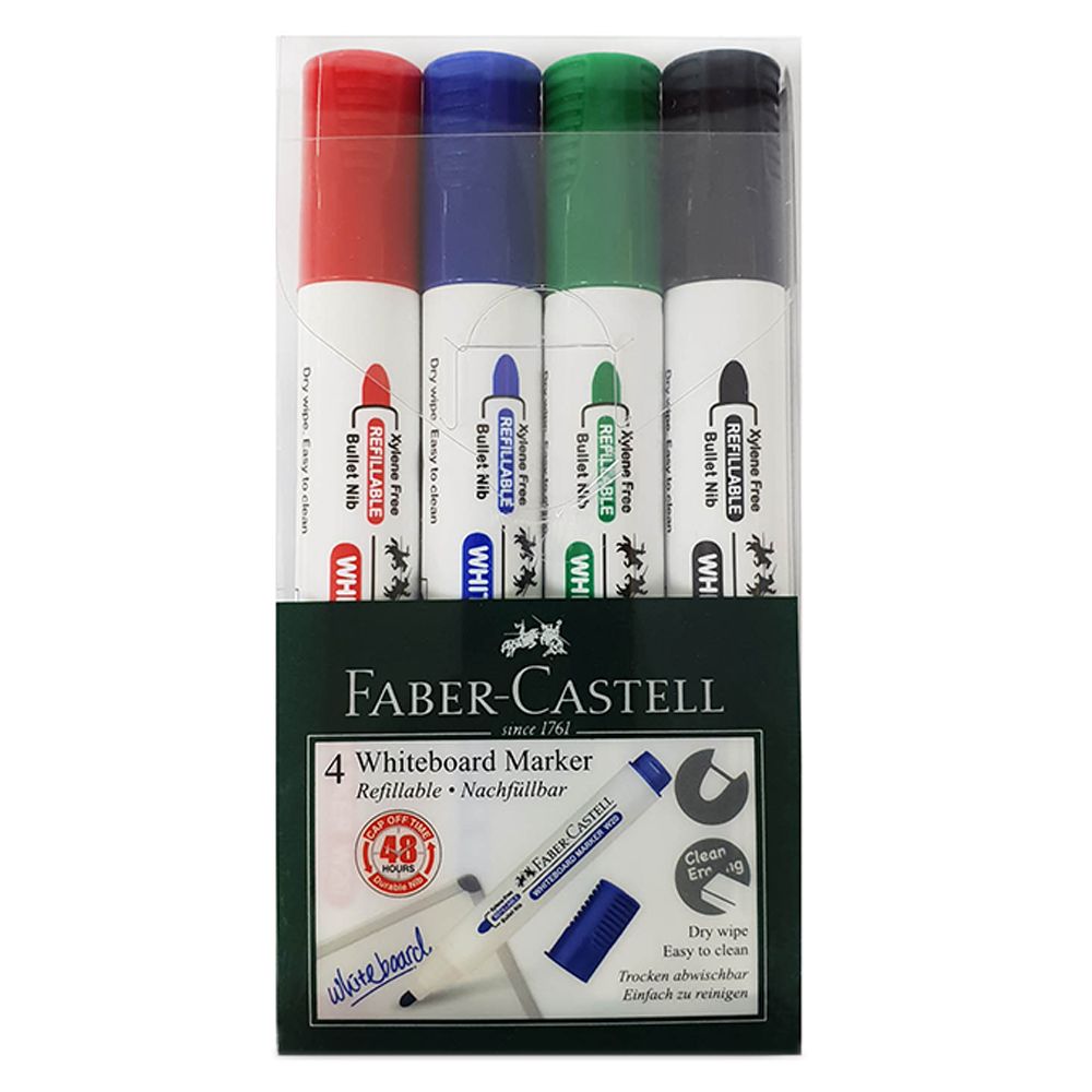 Faber-Castell - W20 Whiteboard Marker 4pcs