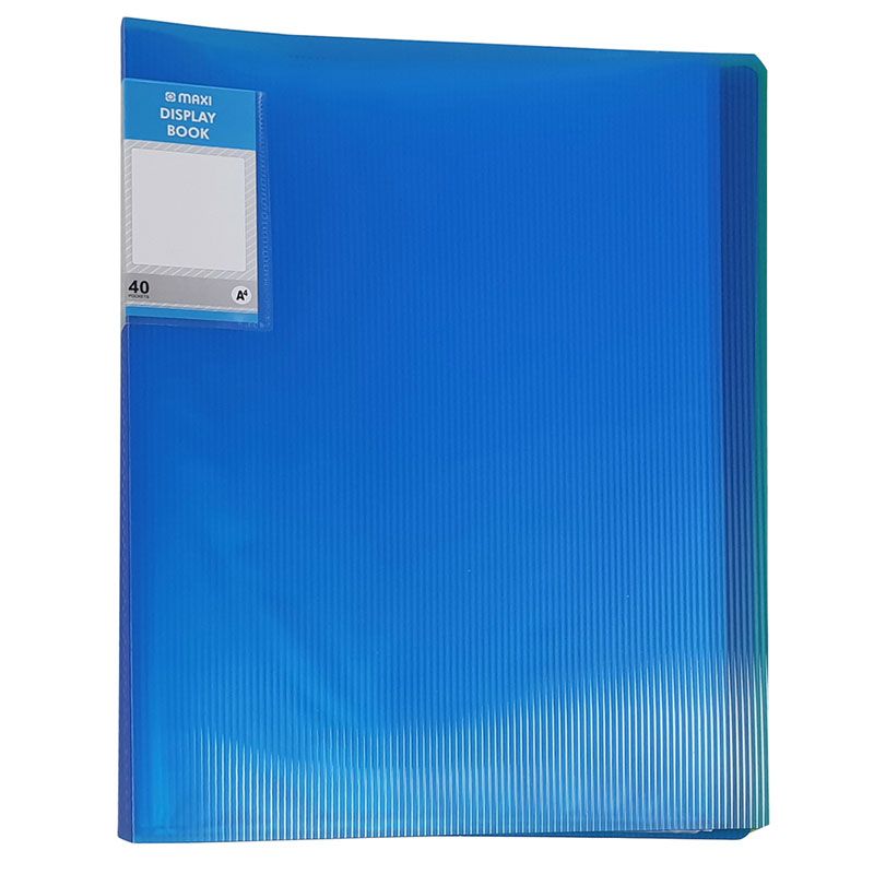 Maxi - Display Book 40 Pockets - Translucent Blue