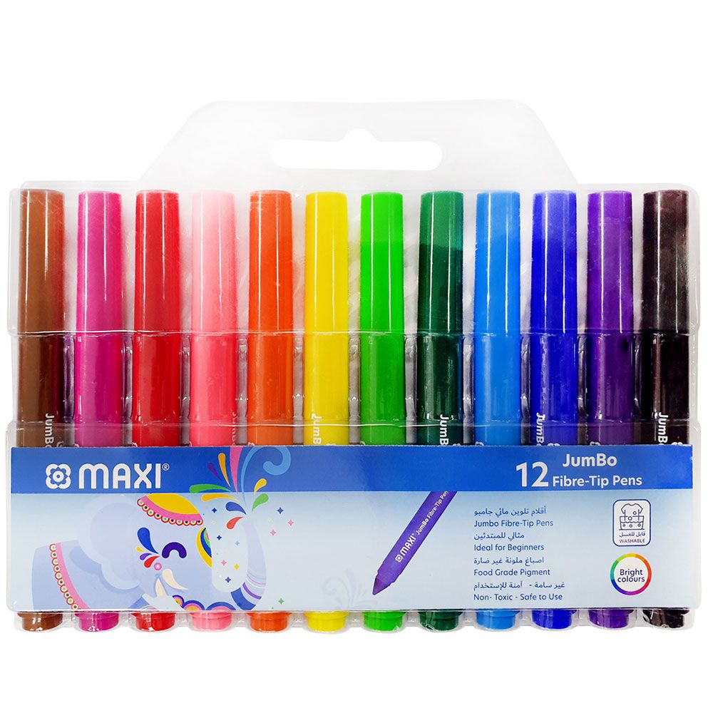 Maxi - Jumbo Felt Pen - 12pcs