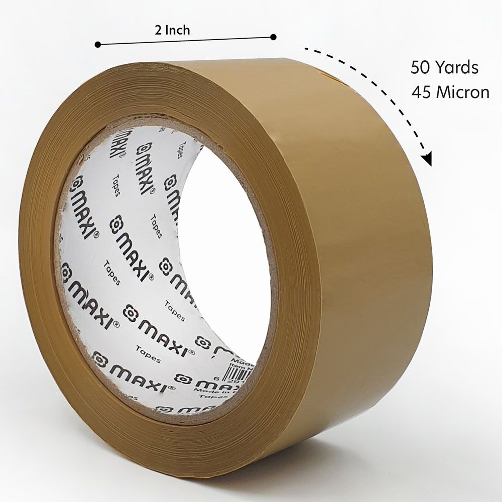 Maxi - Packing Tape 48mm x 50 Yards 45 Micron - Brown