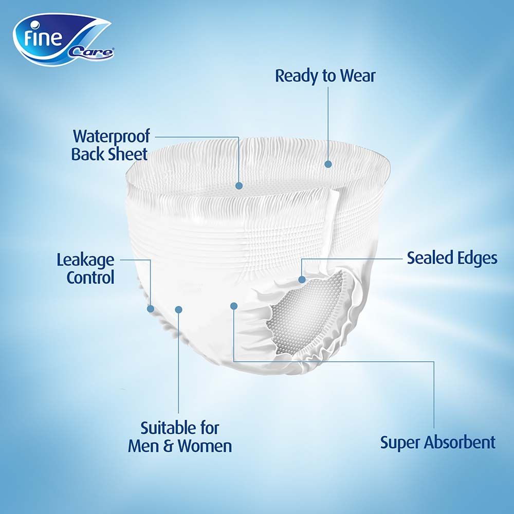 Fine Care Incontinence Unisex Pull-Ups Waist (80 - 110cm) Medium 14pcs