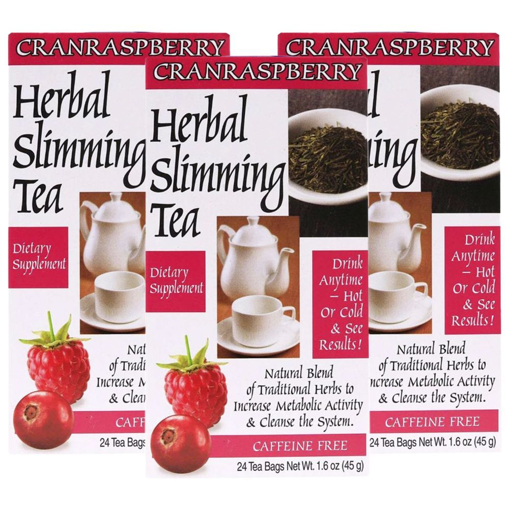 21st Century Slimming Cranraspberry Tea 24 Tea Bags 3pcs