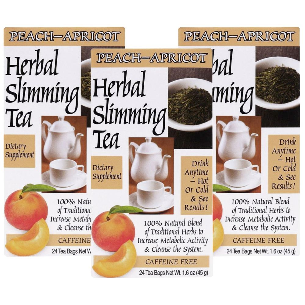 21st Century Slimming Peach-Apricot Tea 24 Tea Bags 3pcs