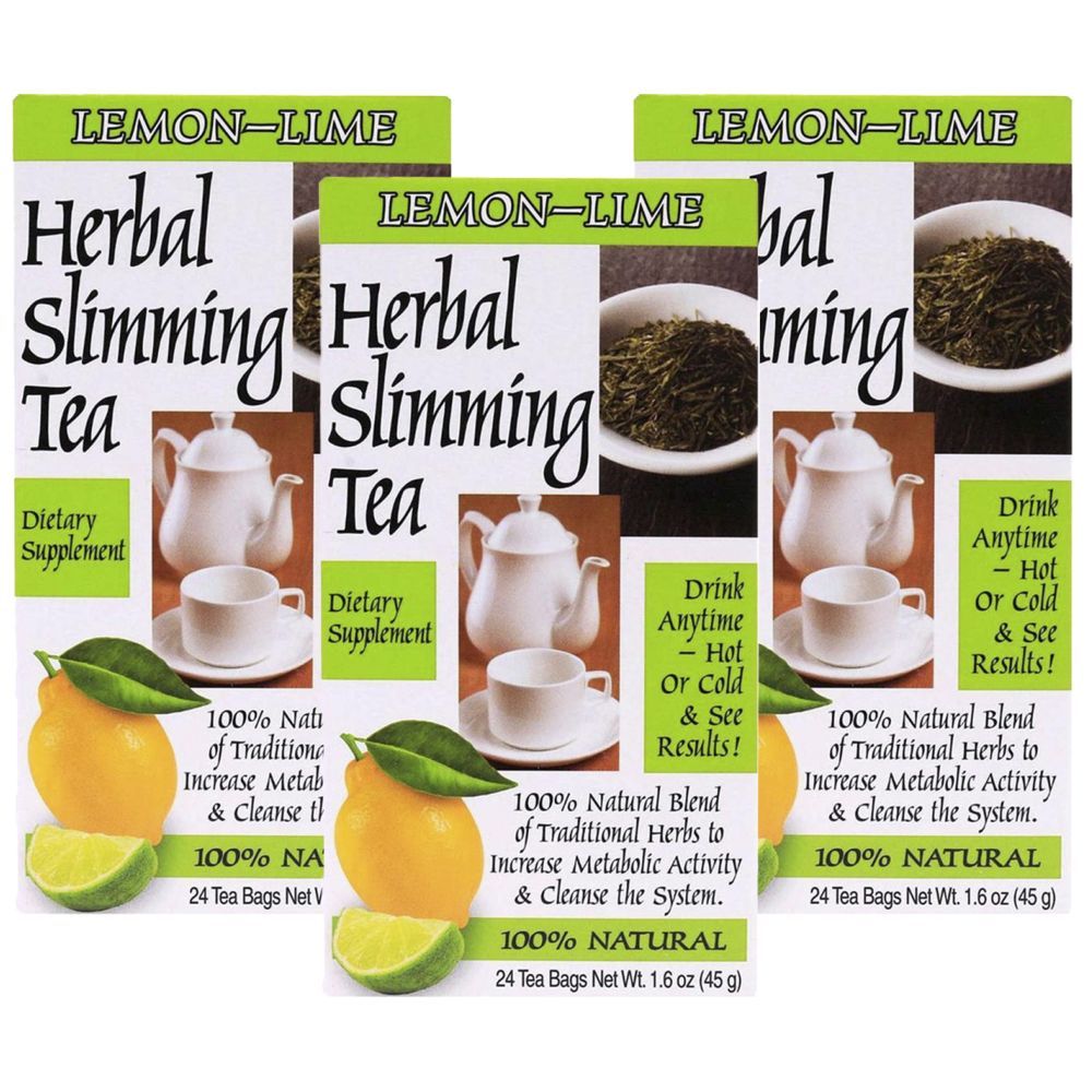 21st Century - Slimming Lemon-Lime Tea 24 Tea Bags Pack of 3