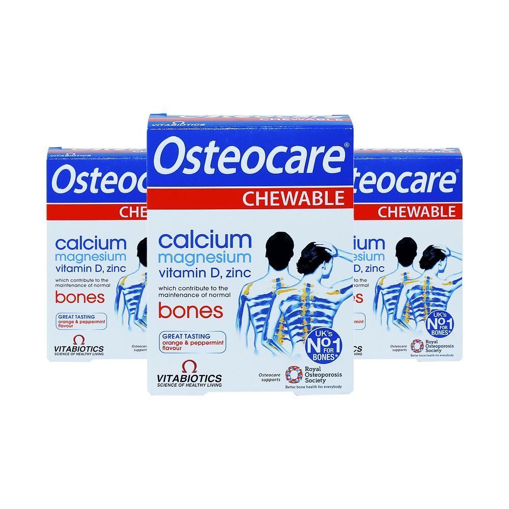 Vitabiotics - Osteocare Chewable 30 Tablets - Pack of 3