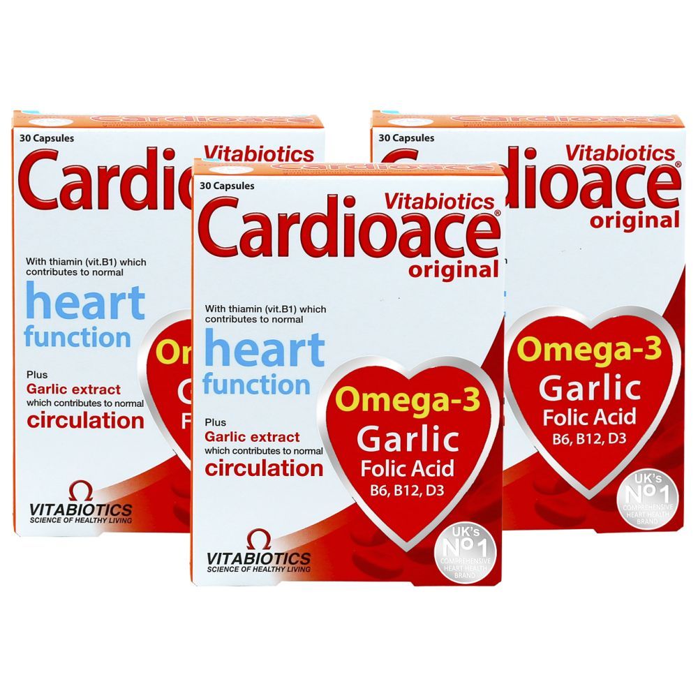 Vitabiotics - Cardioace 30 Tablets Pack of 3