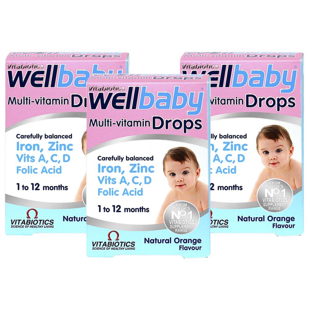 Vitabiotics - Wellbaby Multi-Vitamin Drops 30 ml Pack of 3