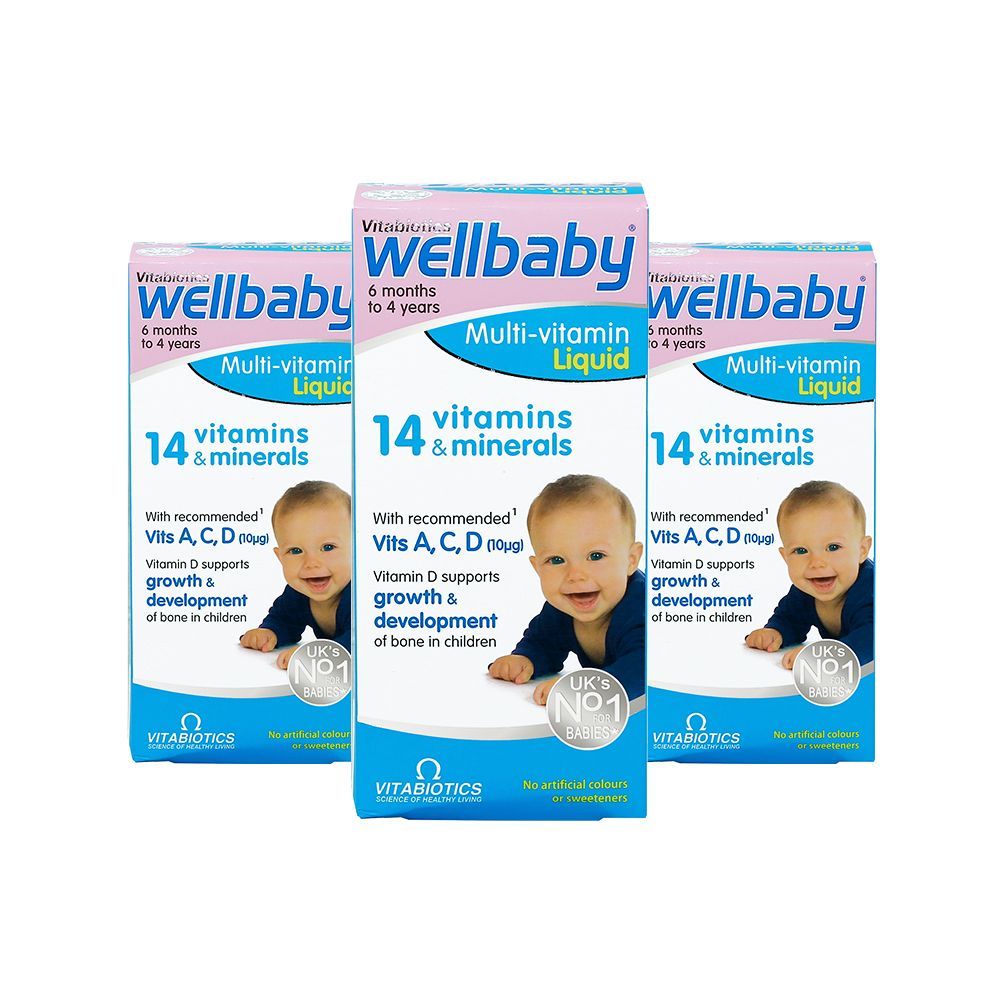 Vitabiotics - Wellbaby Multi-Vitamin Liquid 150ml Pack of 3