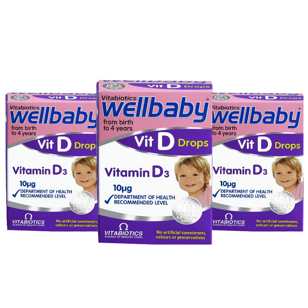 Vitabiotics - Wellbaby Vitamin D Drops 30 ml - Pack of 3