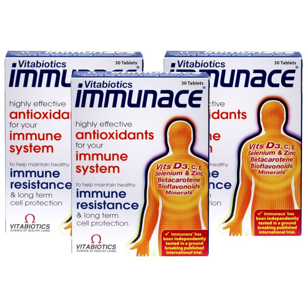 Vitabiotics - Immunace 30 Tablets Pack of 3