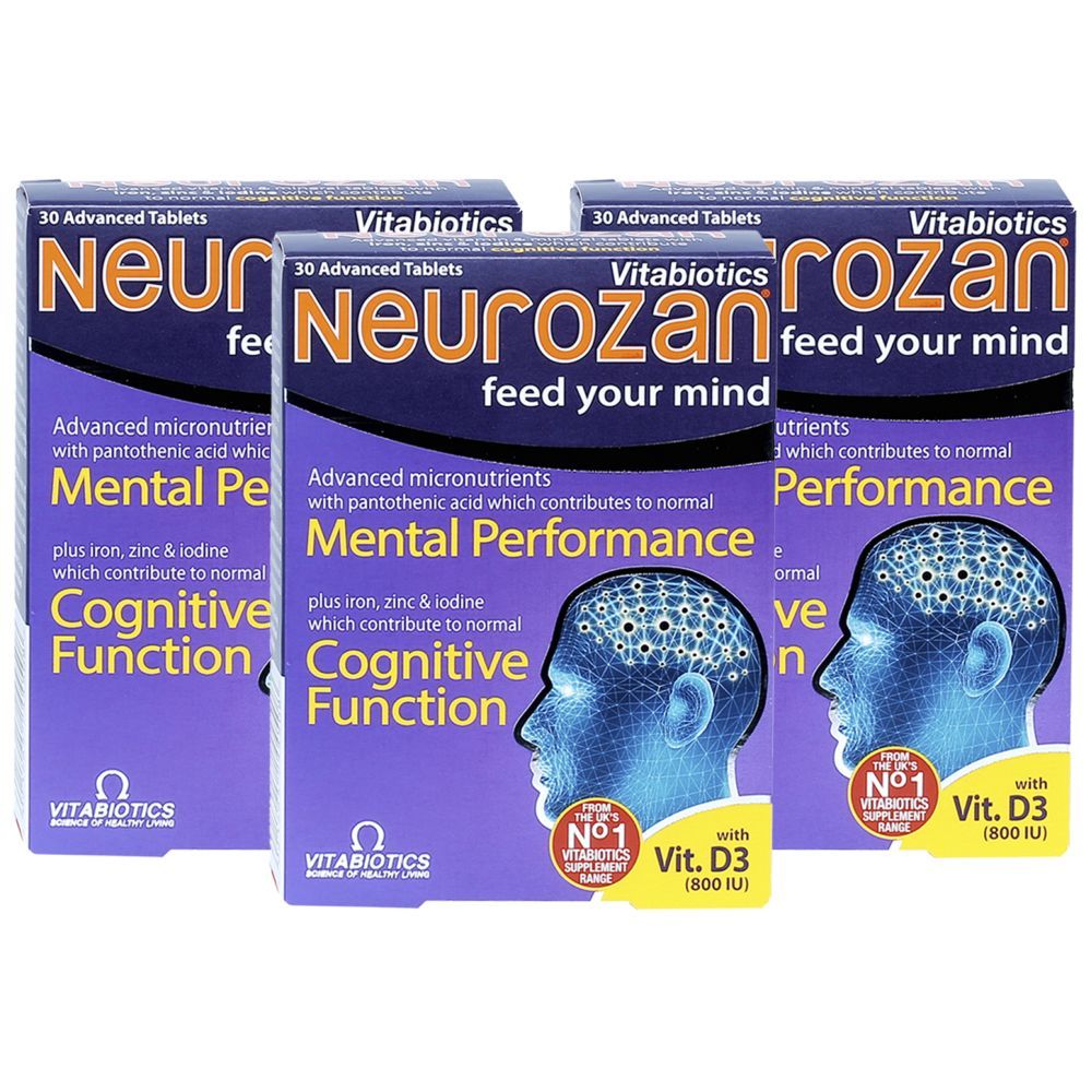 Vitabiotics - Neurozan 30 Tablets - Pack of 3