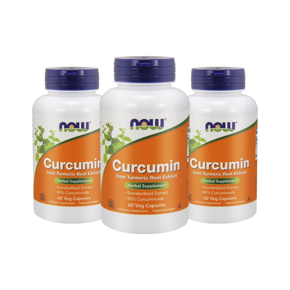 Now Foods - Curcumin 60 Veg Capsules - Pack of 3