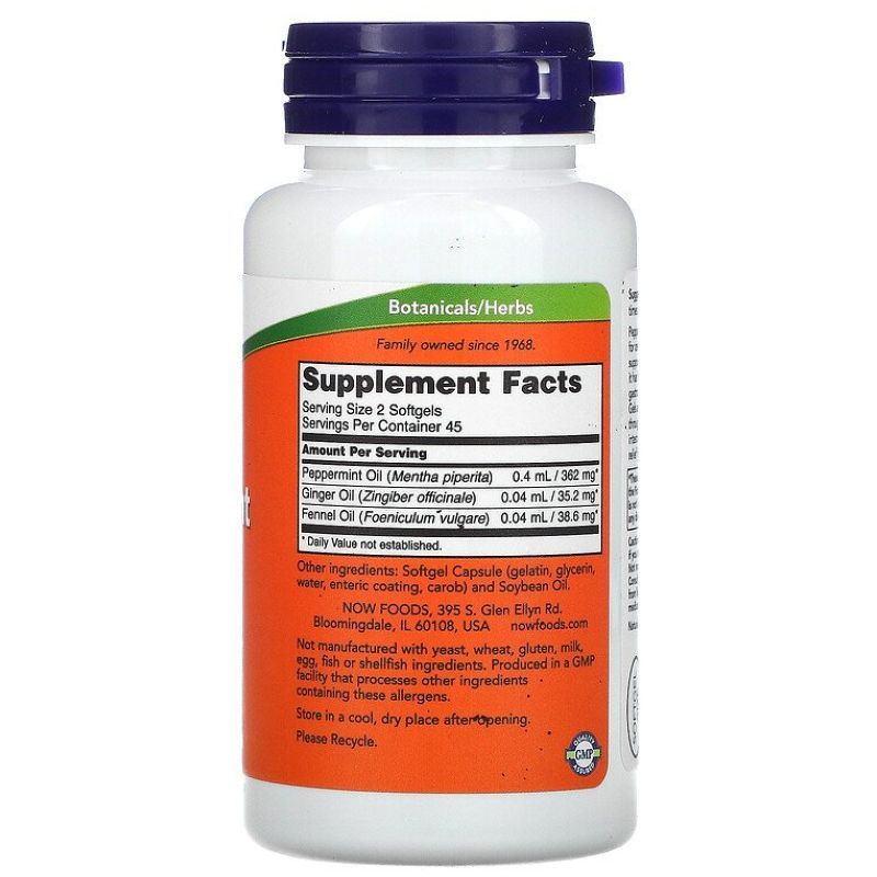 Now Foods - Peppermint 90 Softgels