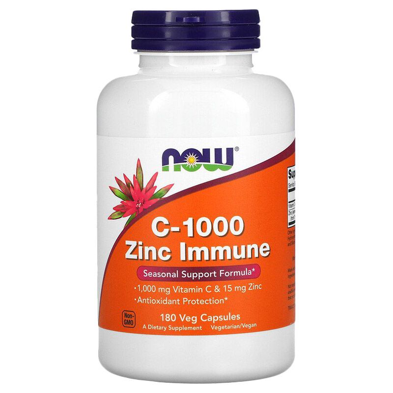 Now Foods - Vitamin C-1000 Zinc Immune 180 Veg Capsules