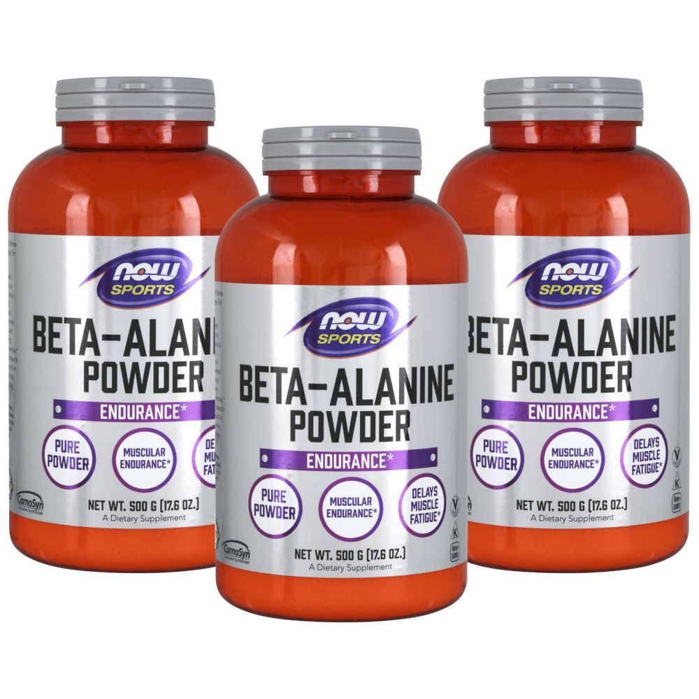 Now Sports, Beta-Alanine Powder 500G Pack of 3