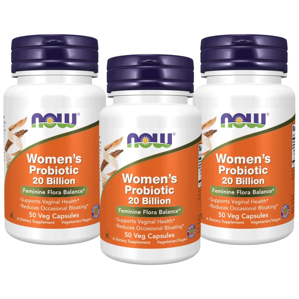 Now Foods Women'S Probiotic 20 Billion 50 Veg Cap Pack of 3